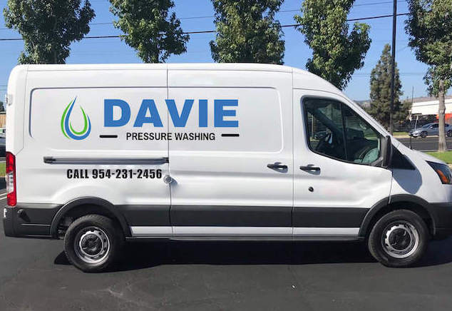 davie pressure washing van